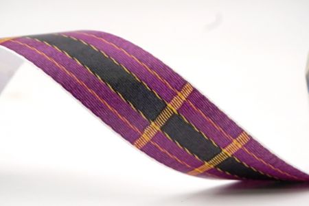 Edelsteinfarbendes Lila Karomuster Band_AI